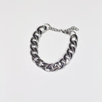 Stainless steel chain bracelet. The Emmanuela Set in Steel by E's Element.
