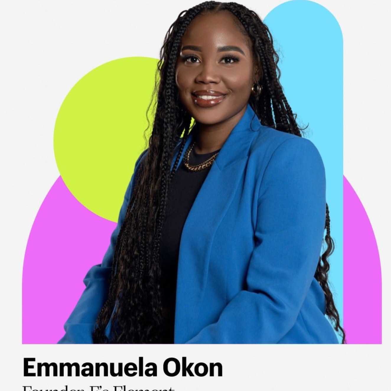 founder of e's element, Emmanuela Okon, 