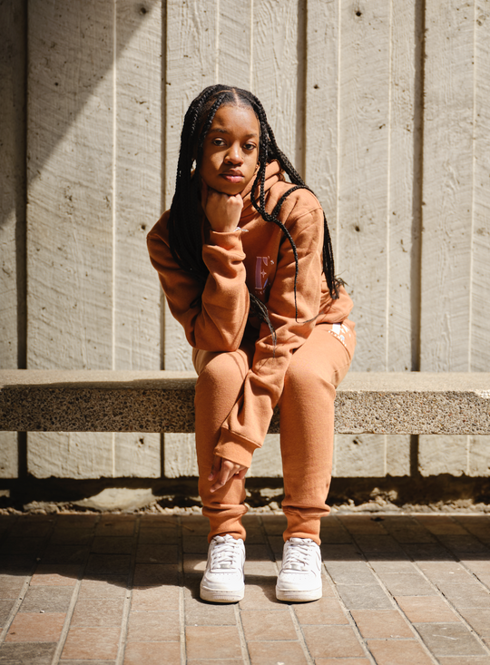 E's Element Essential Sweatsuit Set in Brown Sugar