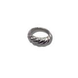 18k silver croissant shaped ring. Thick Croissant Rings by E's Element.