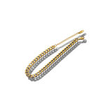 18k gold stainless steel chain anklet. Cuban Link Anklet by E's Element.