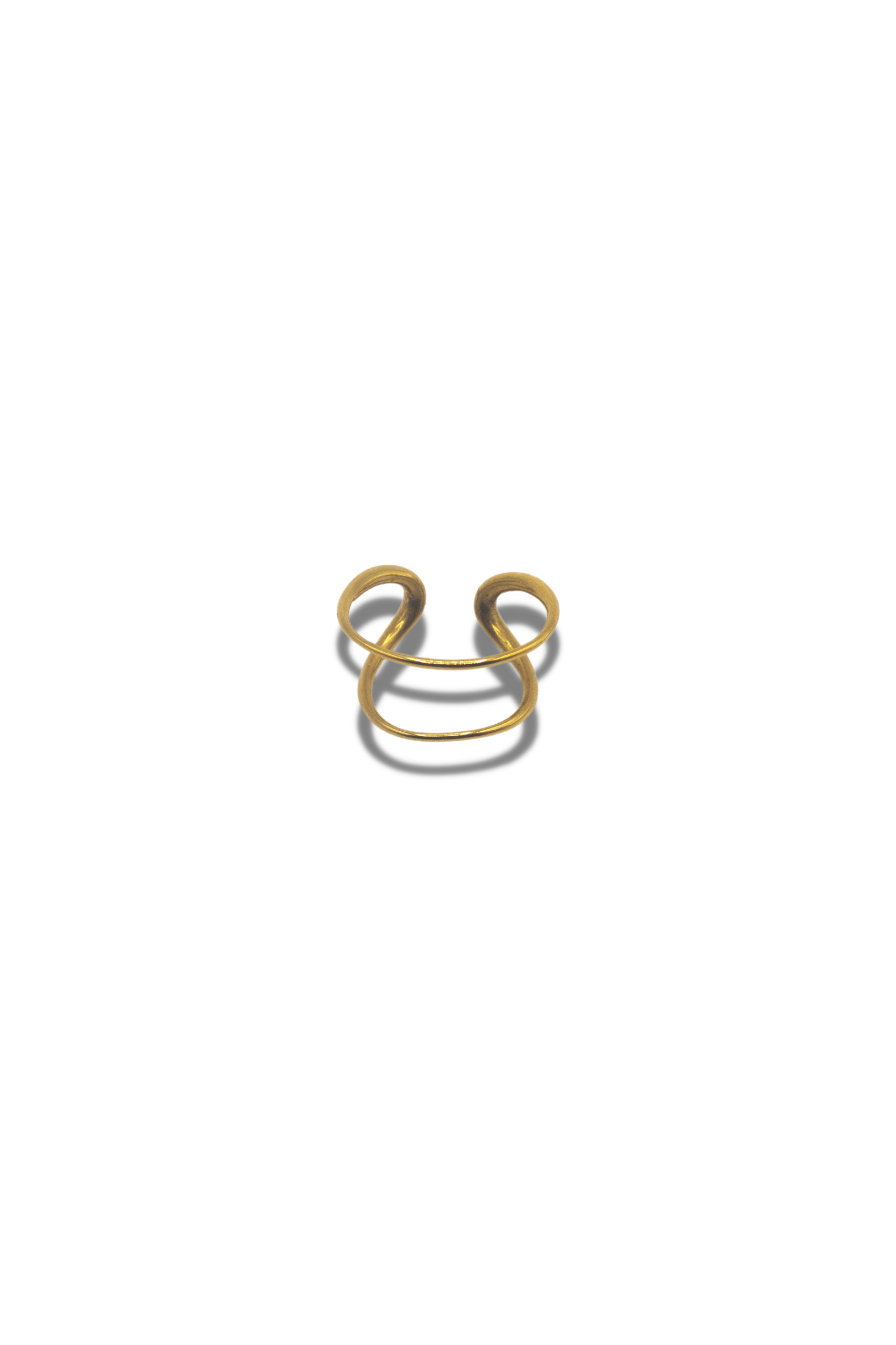 18k gold spiral ear cuff. Unisex Spiral Ear Cuffs by E's Element.
