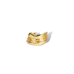 18k gold molten ring. Ella Lava Ring (Sold as Singles) by E's Element.