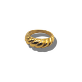 18k gold croissant shaped ring. Thick Croissant Rings by E's Element.