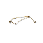 18k gold anklet with a heart shaped charm. Ella's Element Heart Charm Anklet by E's Element.