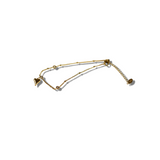 18k gold anklet with a heart shaped charm. Ella's Element Heart Charm Anklet by E's Element.