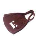 E's Element dark orange reusable face mask. Named Cinnamon Face Mask by E's Element.