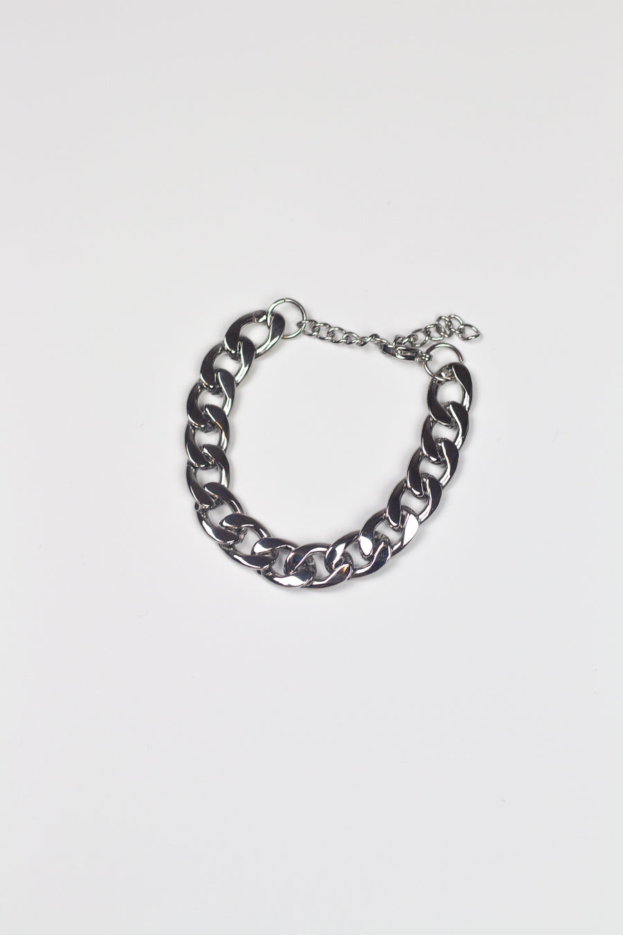 Stainless steel chain bracelet. The Emmanuela Set in Steel by E's Element.