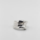 18k silver molten ring. Ella Lava Ring (Sold as Singles) by E's Element.