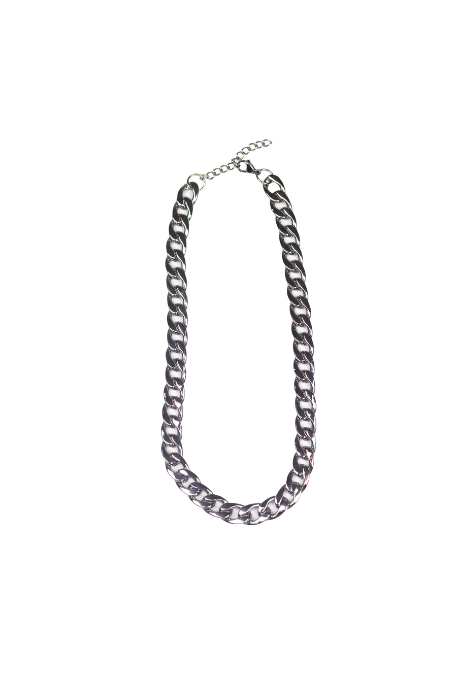 Stainless steel chain necklace. The Emmanuela Set in Steel by E's Element.
