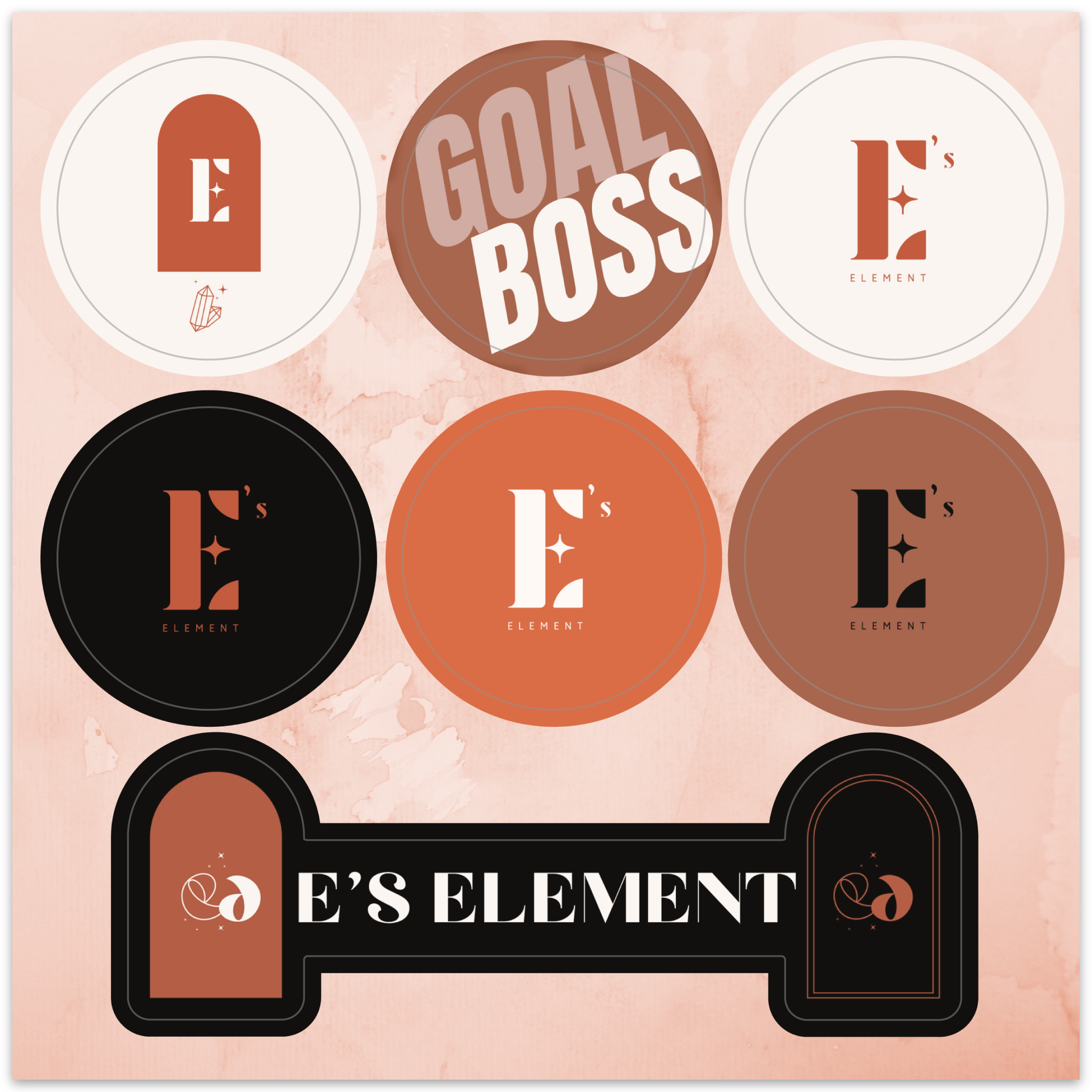 E's Element Sticker Sheets (Includes 7 stickers!) - E's Element by Emmanuela Okon