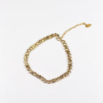 18k gold chain anklet. Ellina Link Chain Anklet by E's Element.